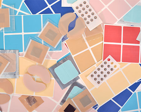 さまざまな特性をもつ医療パッチの画像