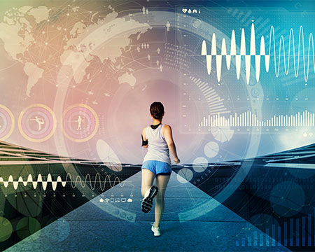 アスリートの後ろ姿